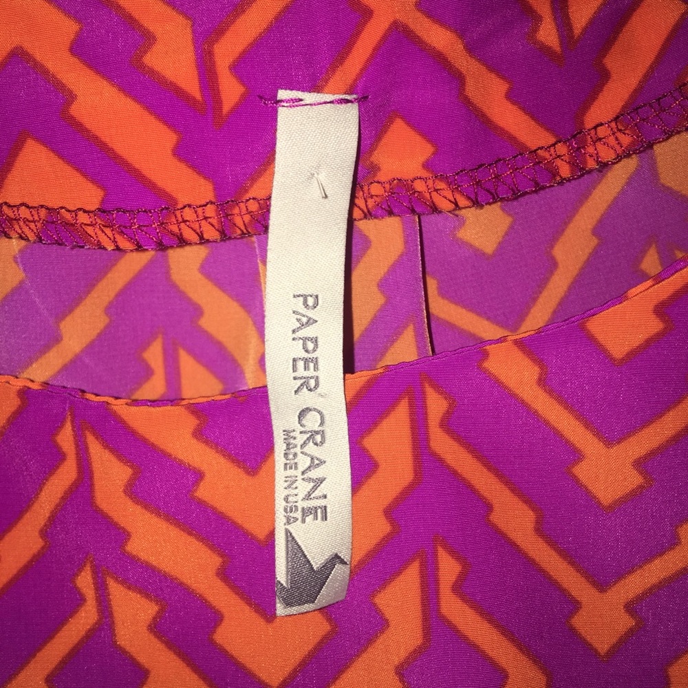 Anthropologie Paper Crane hot pink top - Picture 4 of 4